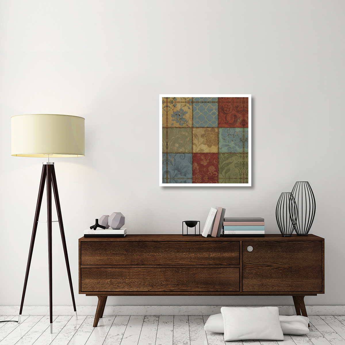 Barcelona II Layered -Paper Art-32&quotx32"