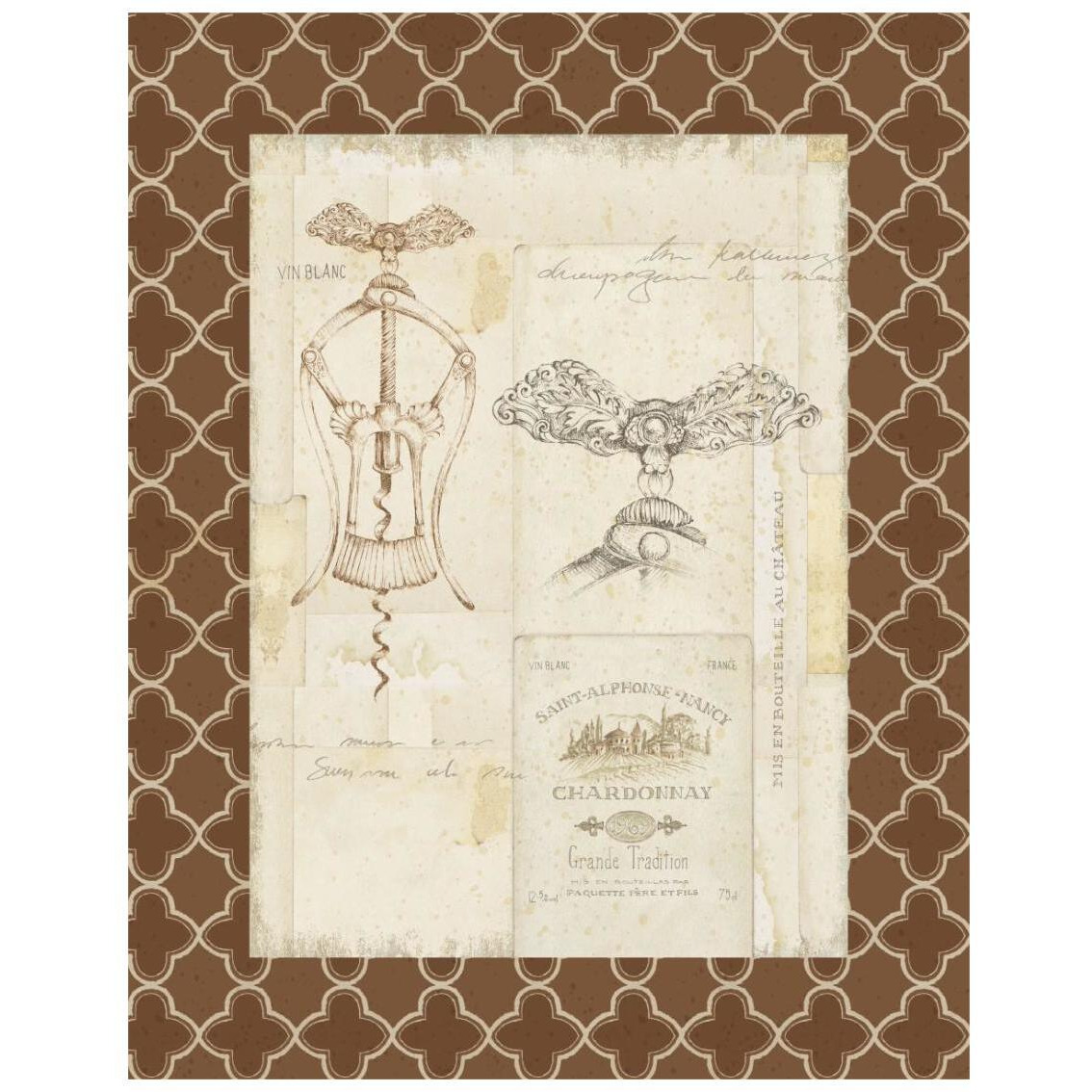 Fancy Corkscrew I Border -Paper Art-22&quotx26"