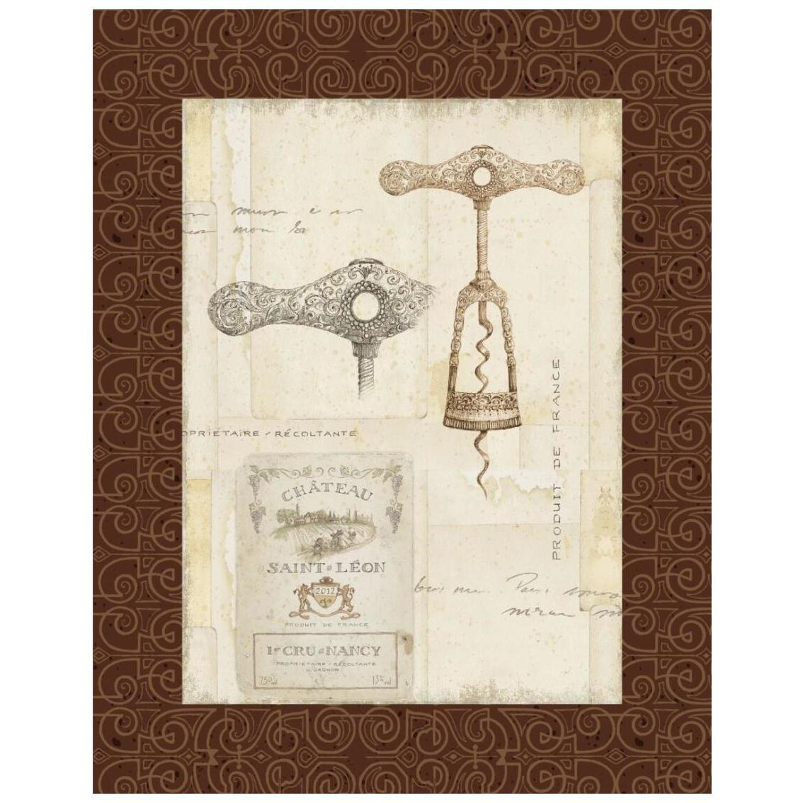 Fancy Corkscrew II Border -Paper Art-22&quotx26"