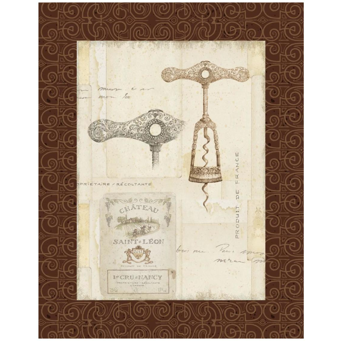 Fancy Corkscrew II Border -Paper Art-24&quotx30"