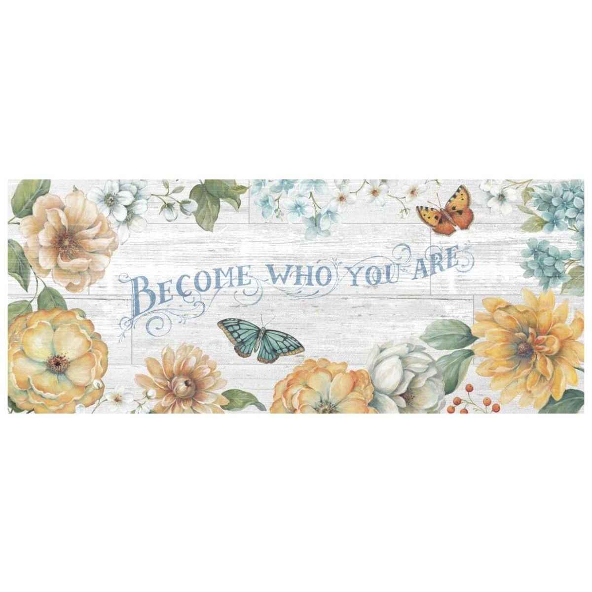Butterfly Bloom V on Wood Gray -Paper Art-77&quotx32"