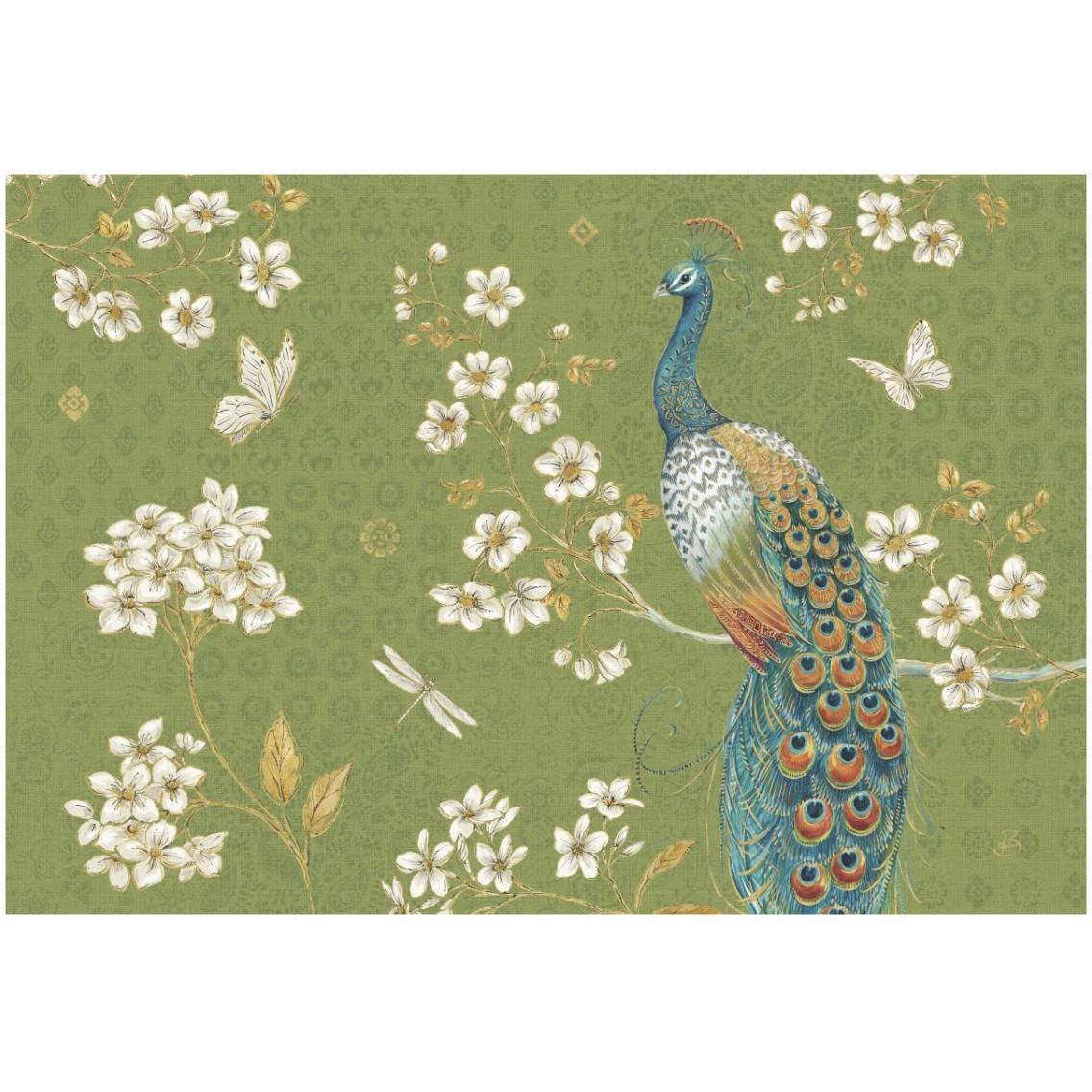 Ornate Peacock II -Paper Art-32&quotx22"