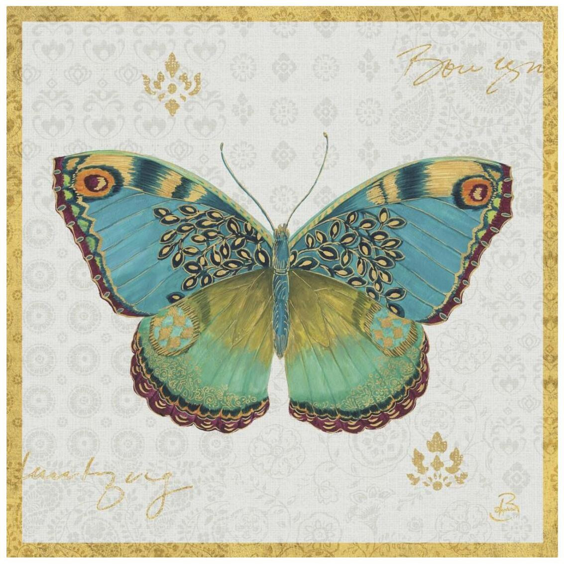 Bohemian Wings Butterfly VA -Paper Art-26&quotx26"