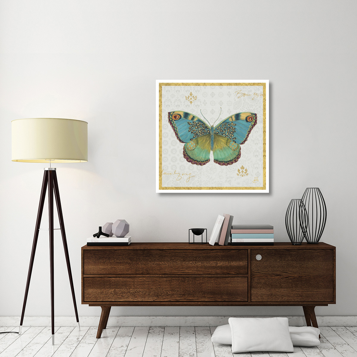 Bohemian Wings Butterfly VA -Paper Art-38&quotx38"