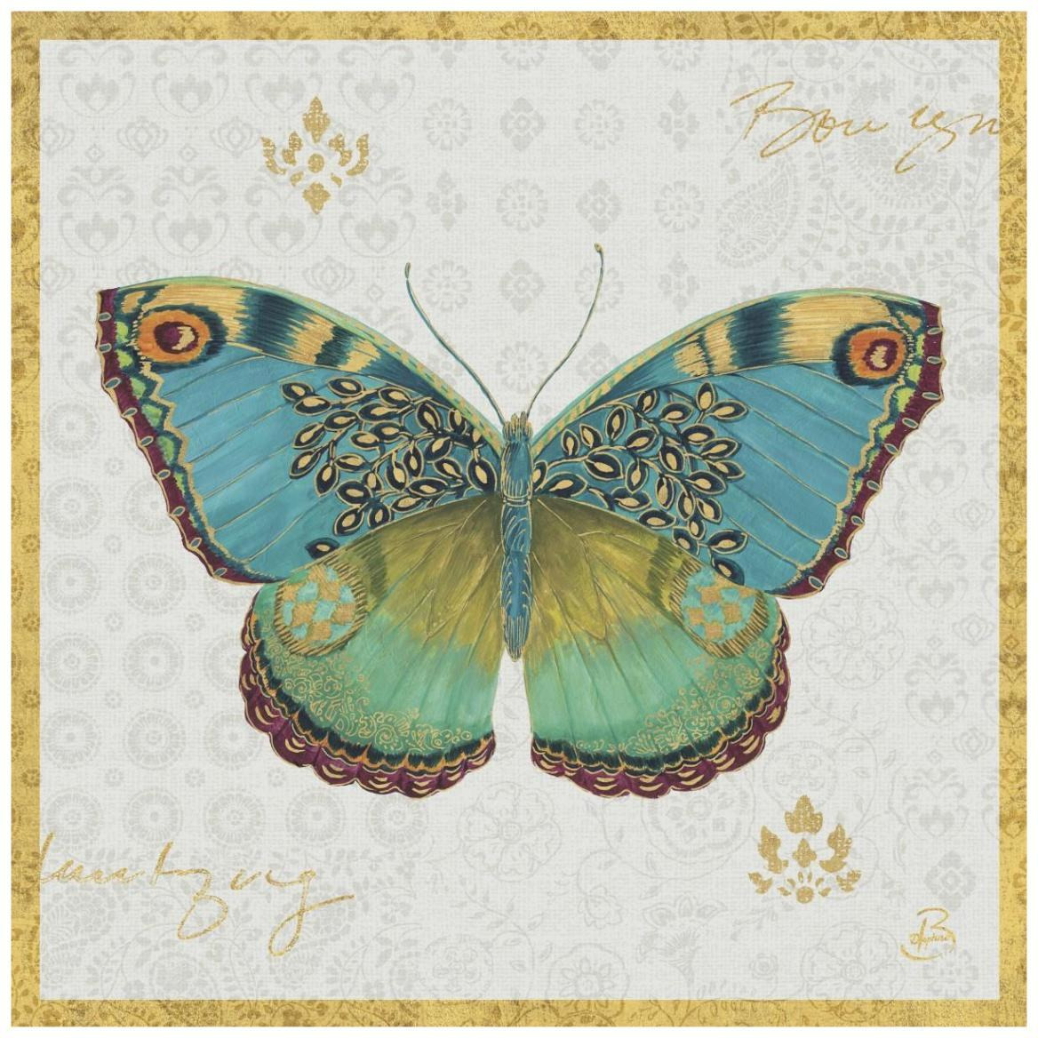 Bohemian Wings Butterfly VA -Paper Art-42&quotx42"