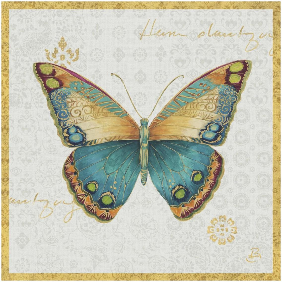 Bohemian Wings Butterfly VIA -Paper Art-32&quotx32"