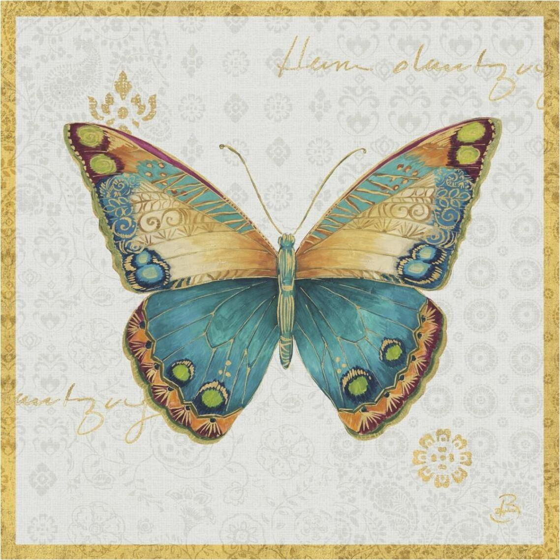 Bohemian Wings Butterfly VIA -Paper Art-38&quotx38"