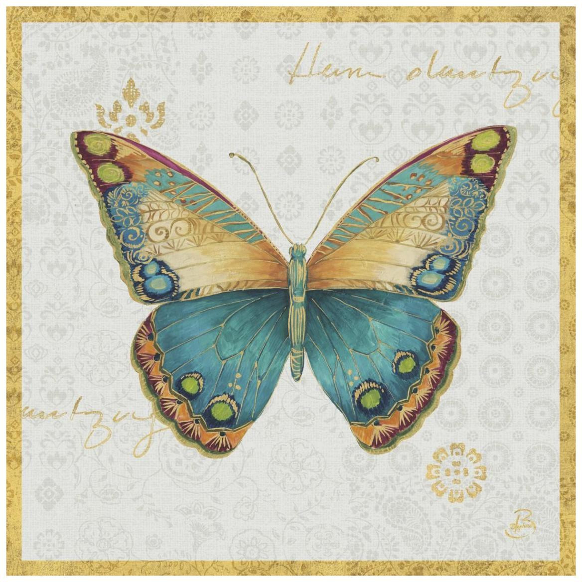 Bohemian Wings Butterfly VIA -Paper Art-42&quotx42"
