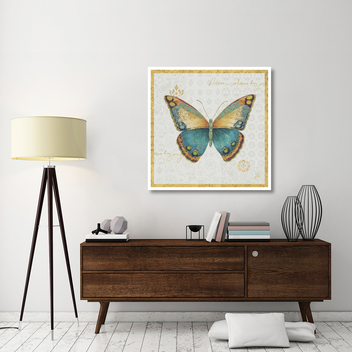 Bohemian Wings Butterfly VIA -Paper Art-42&quotx42"