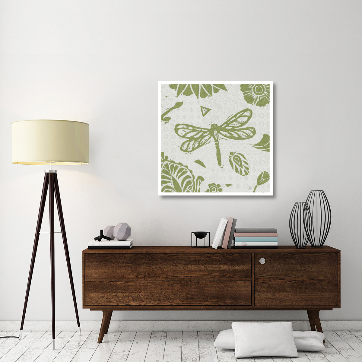 Nordic Woodcut VIII -Paper Art-38&quotx38"