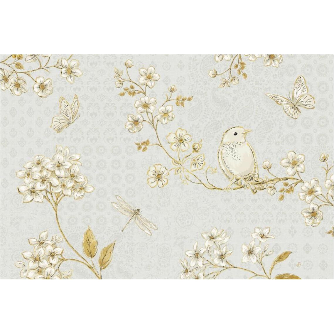 Golden Garden I -Paper Art-38&quotx26"
