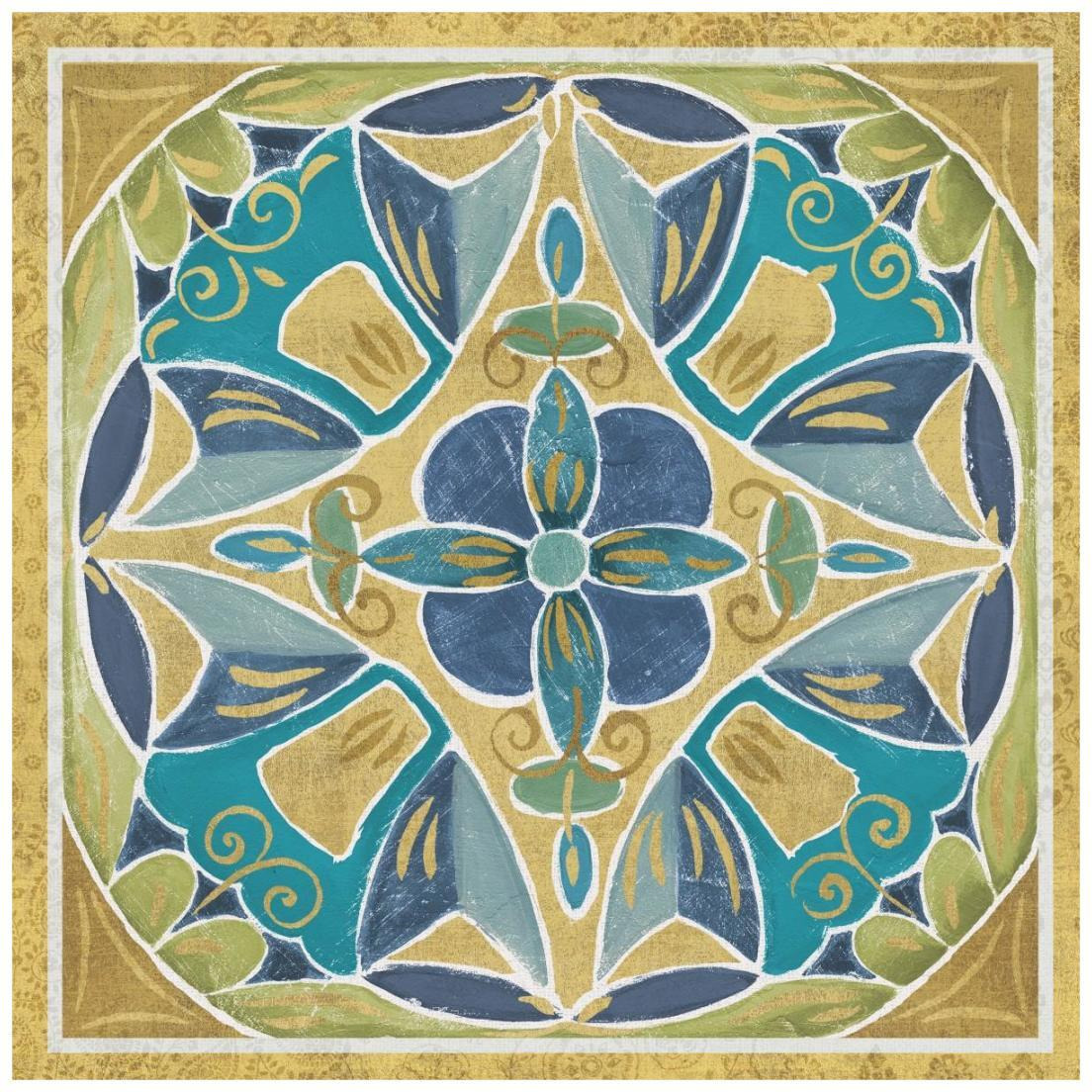 Free Bird Mexican Tiles III -Paper Art-20&quotx20"