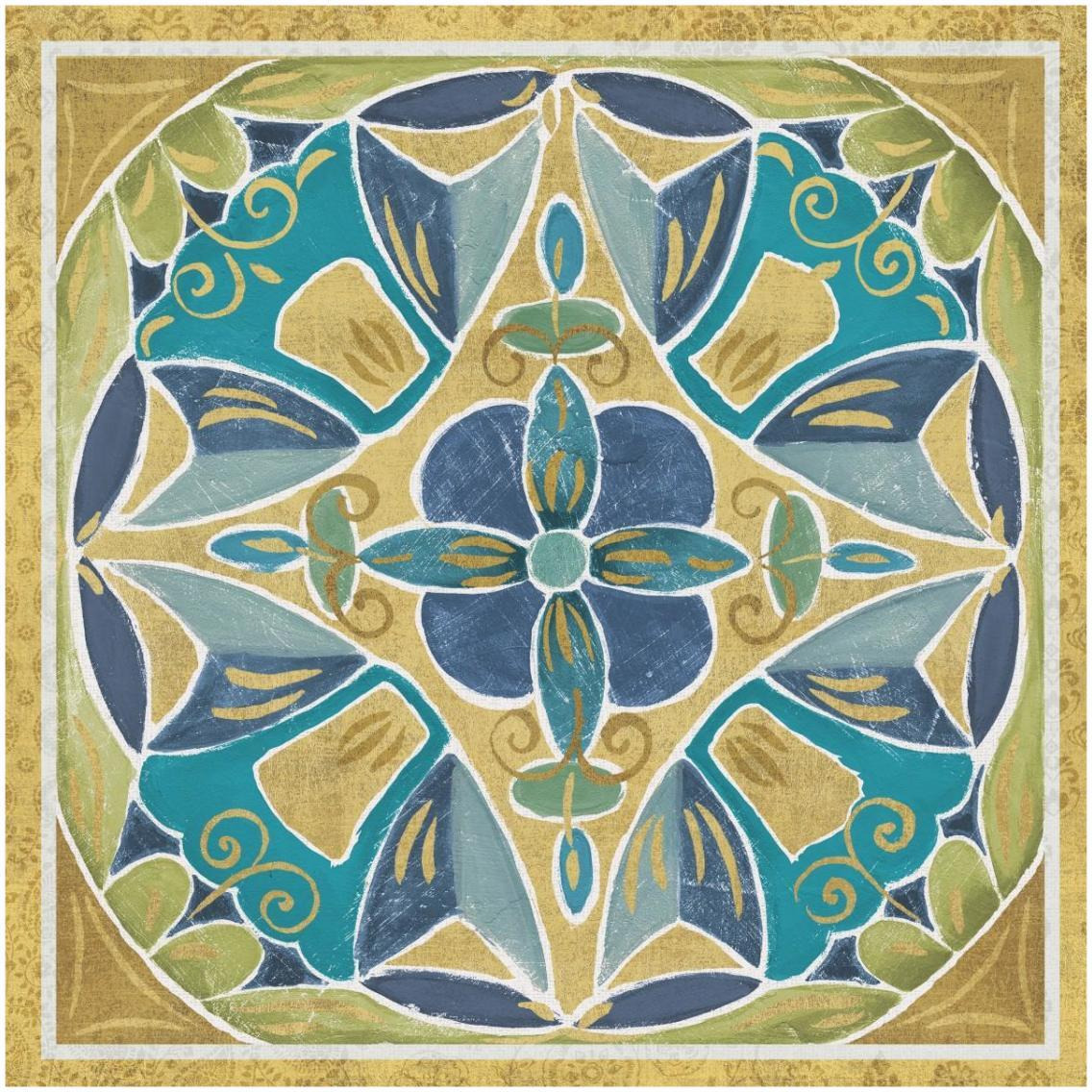 Free Bird Mexican Tiles III -Paper Art-32&quotx32"