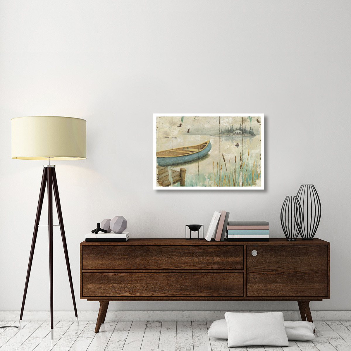 Waterside V -Paper Art-38&quotx26"