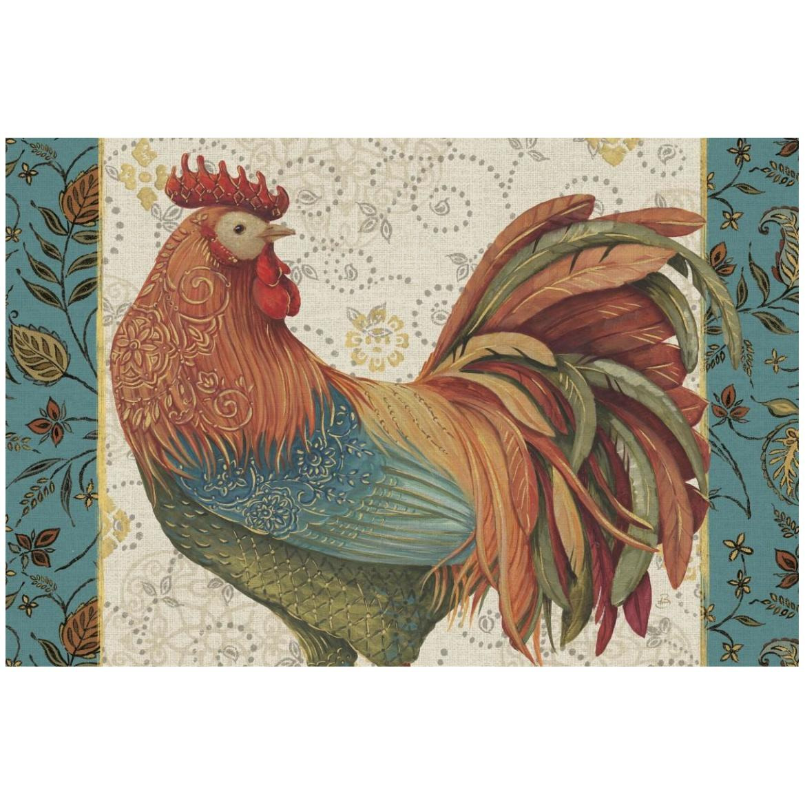 Rooster_Spice_I_II_III_IVA -Paper Art-50&quotx34"