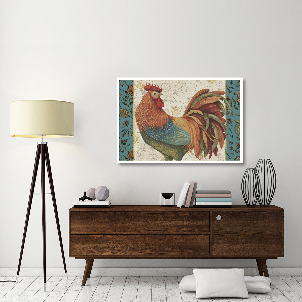 Rooster_Spice_I_II_III_IVA -Paper Art-50&quotx34"