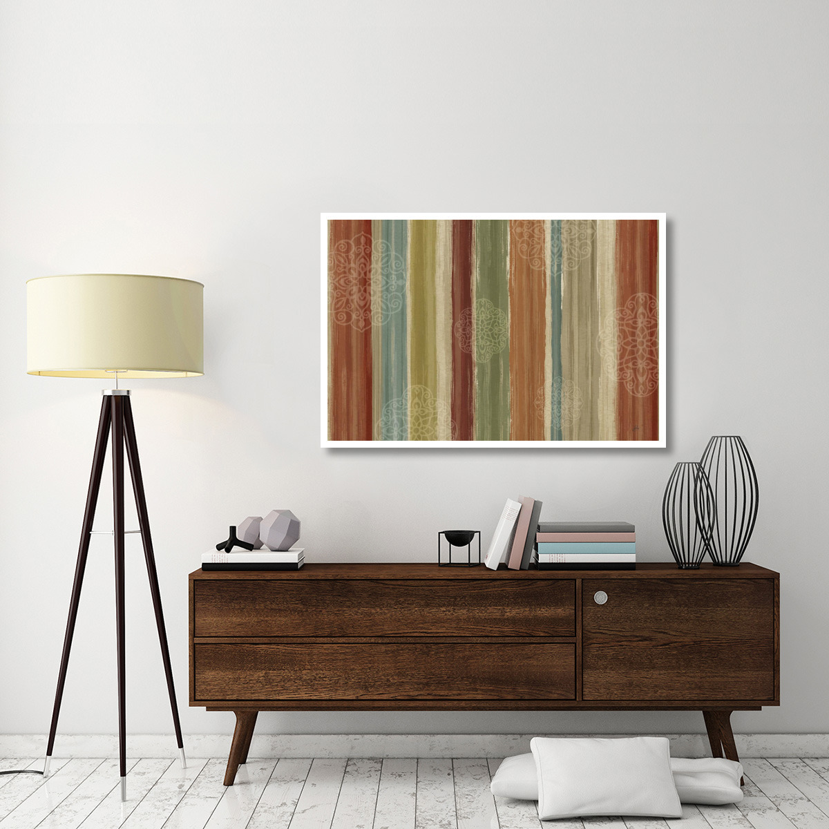 Mumbai Rainbow I -Paper Art-50&quotx34"