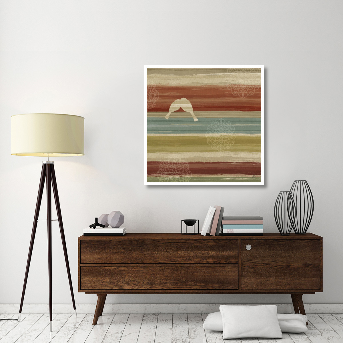 Mumbai Rainbow Birds II -Paper Art-42&quotx42"