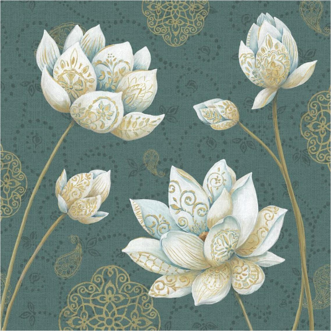 Lotus Dream IVB -Paper Art-38&quotx38"