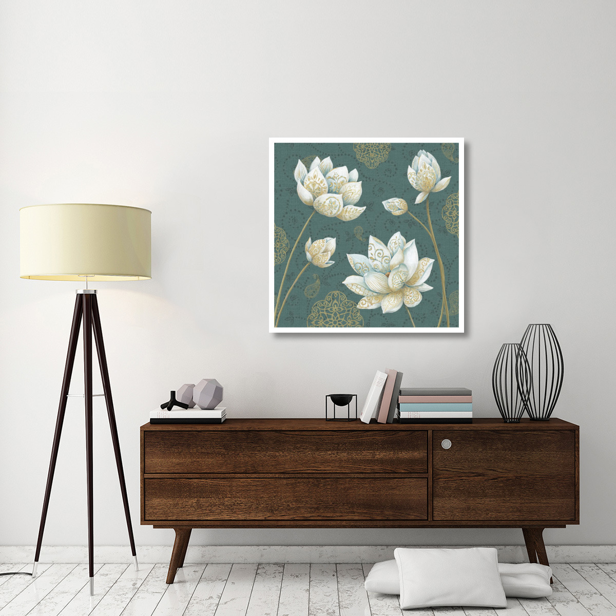 Lotus Dream IVB -Paper Art-38&quotx38"