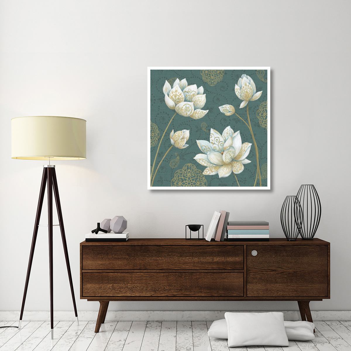 Lotus Dream IVB -Paper Art-42&quotx42"