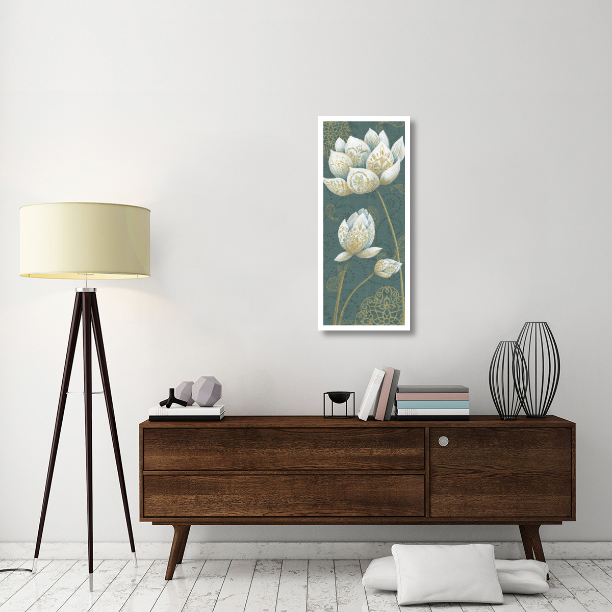 Lotus Dream IIIB -Paper Art-18&quotx42"