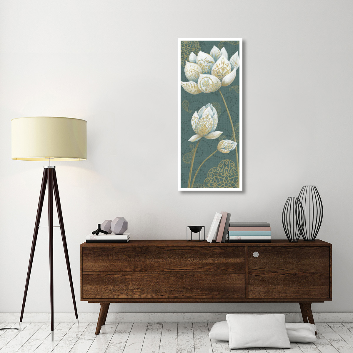 Lotus Dream IIIB -Paper Art-22&quotx52"