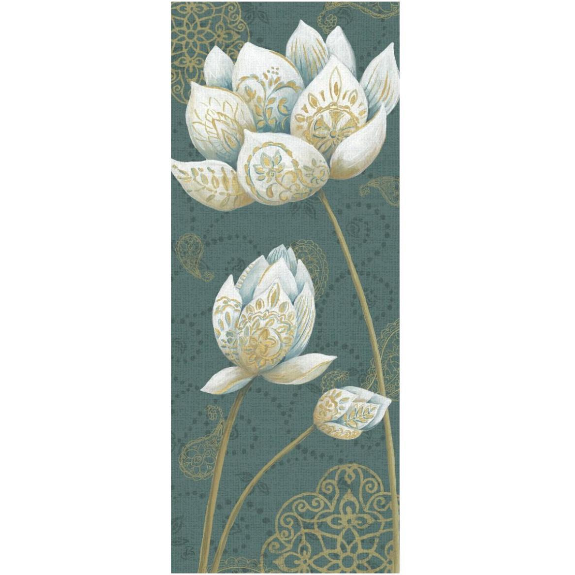 Lotus Dream IIIB -Paper Art-26&quotx62"