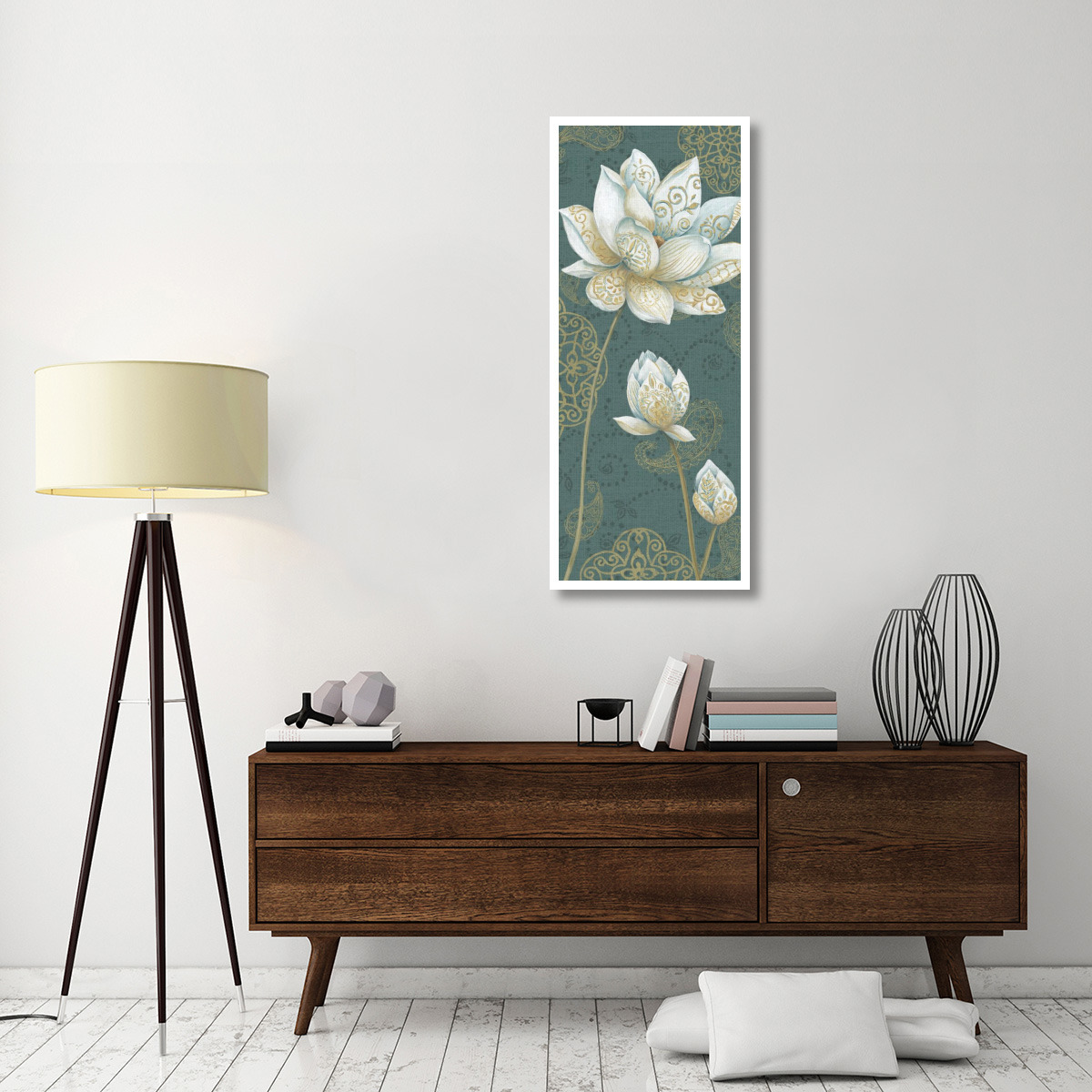 Lotus Dream IIB -Paper Art-22&quotx52"