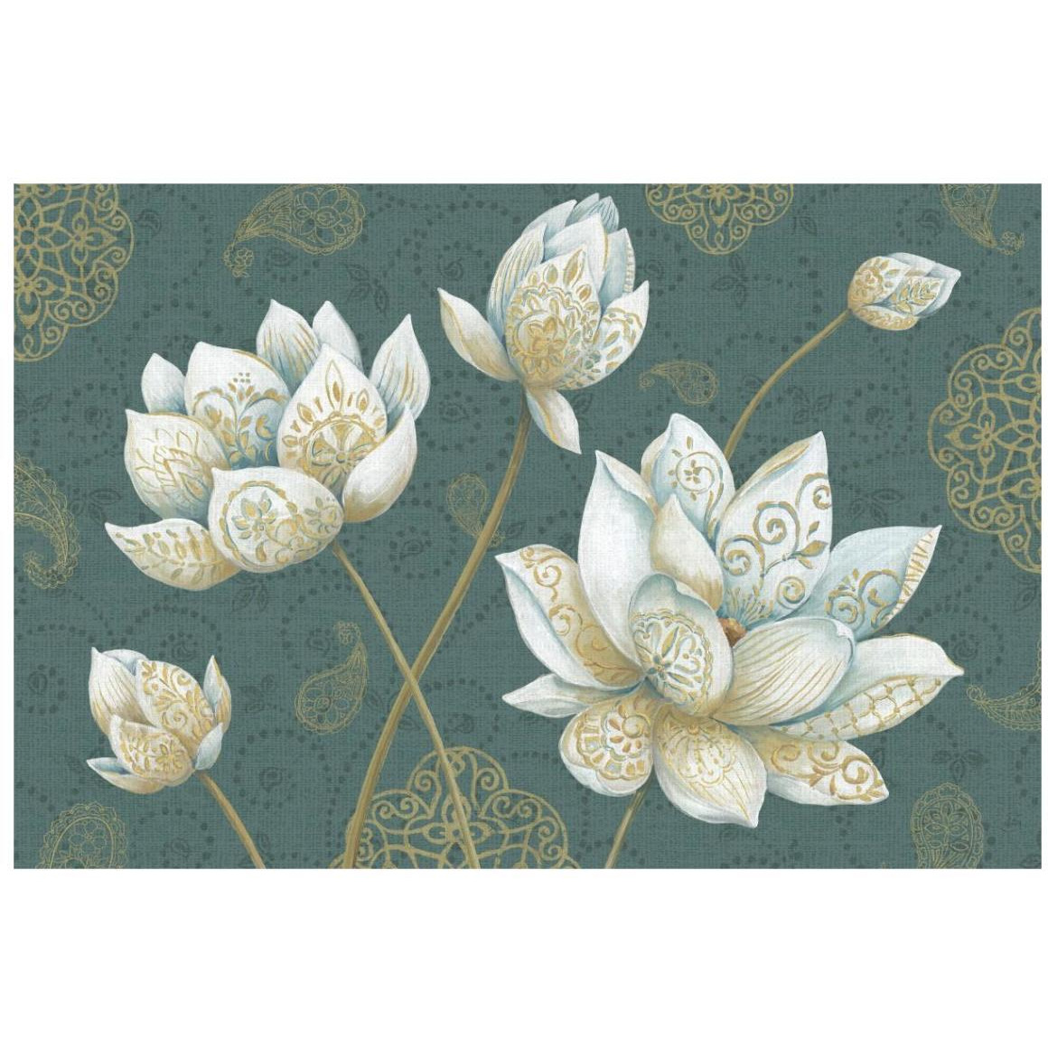 Lotus Dream IB -Paper Art-20&quotx14"