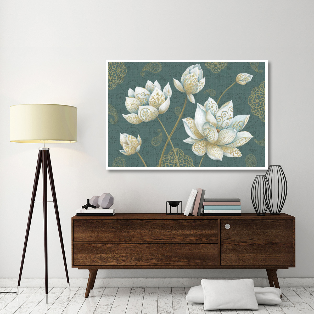 Lotus Dream IB -Paper Art-62&quotx42"