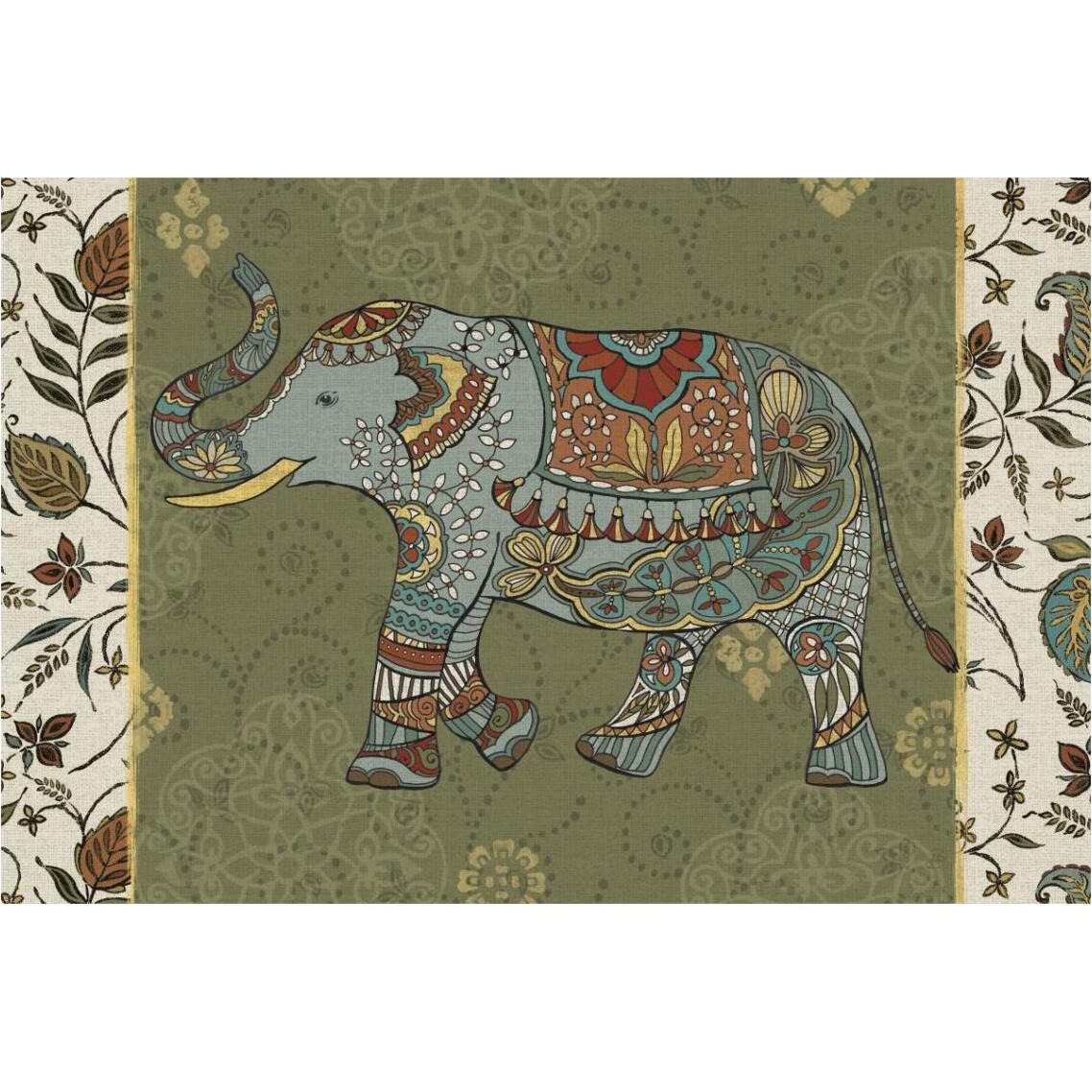Elephant Caravan IIF -Paper Art-38&quotx26"
