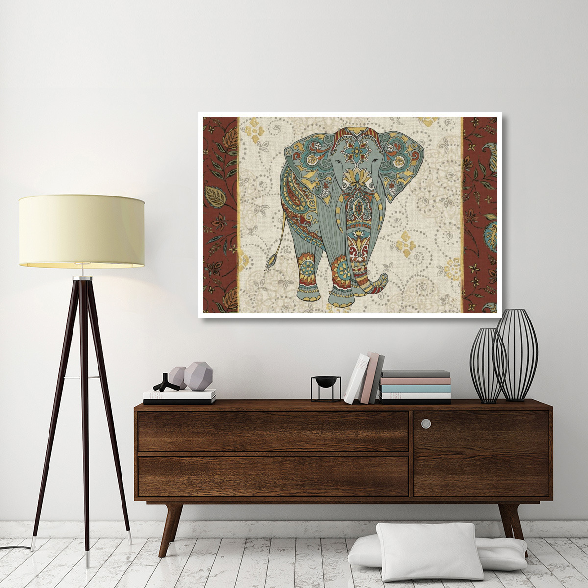 Elephant Caravan IA -Paper Art-62&quotx42"
