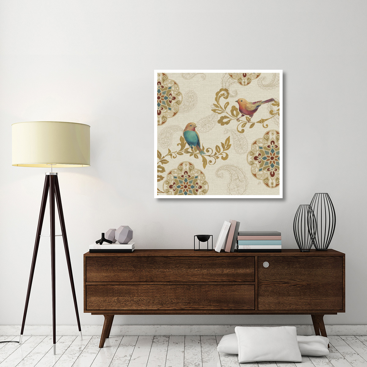 Bird Rainbow IIA -Paper Art-42&quotx42"