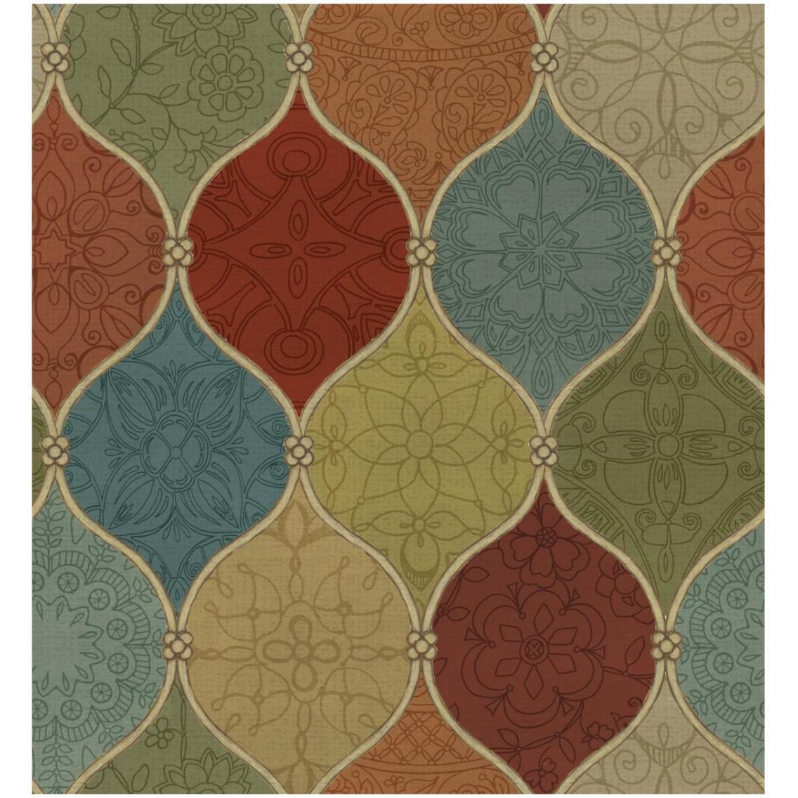 Spice Mosaic Pattern Crop -Paper Art-29.9&quotx32"