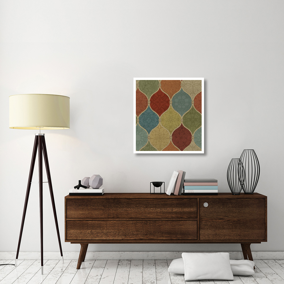 Spice Mosaic Pattern Crop -Paper Art-29.9&quotx32"