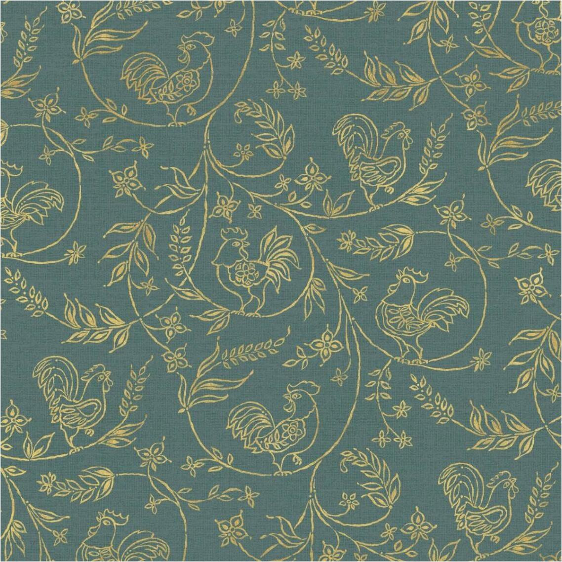 Rooster Trail Pattern III -Paper Art-38&quotx38"