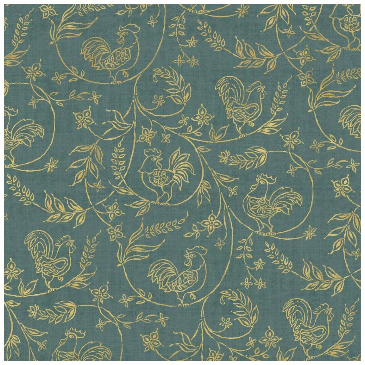 Rooster Trail Pattern III -Paper Art-42&quotx42"
