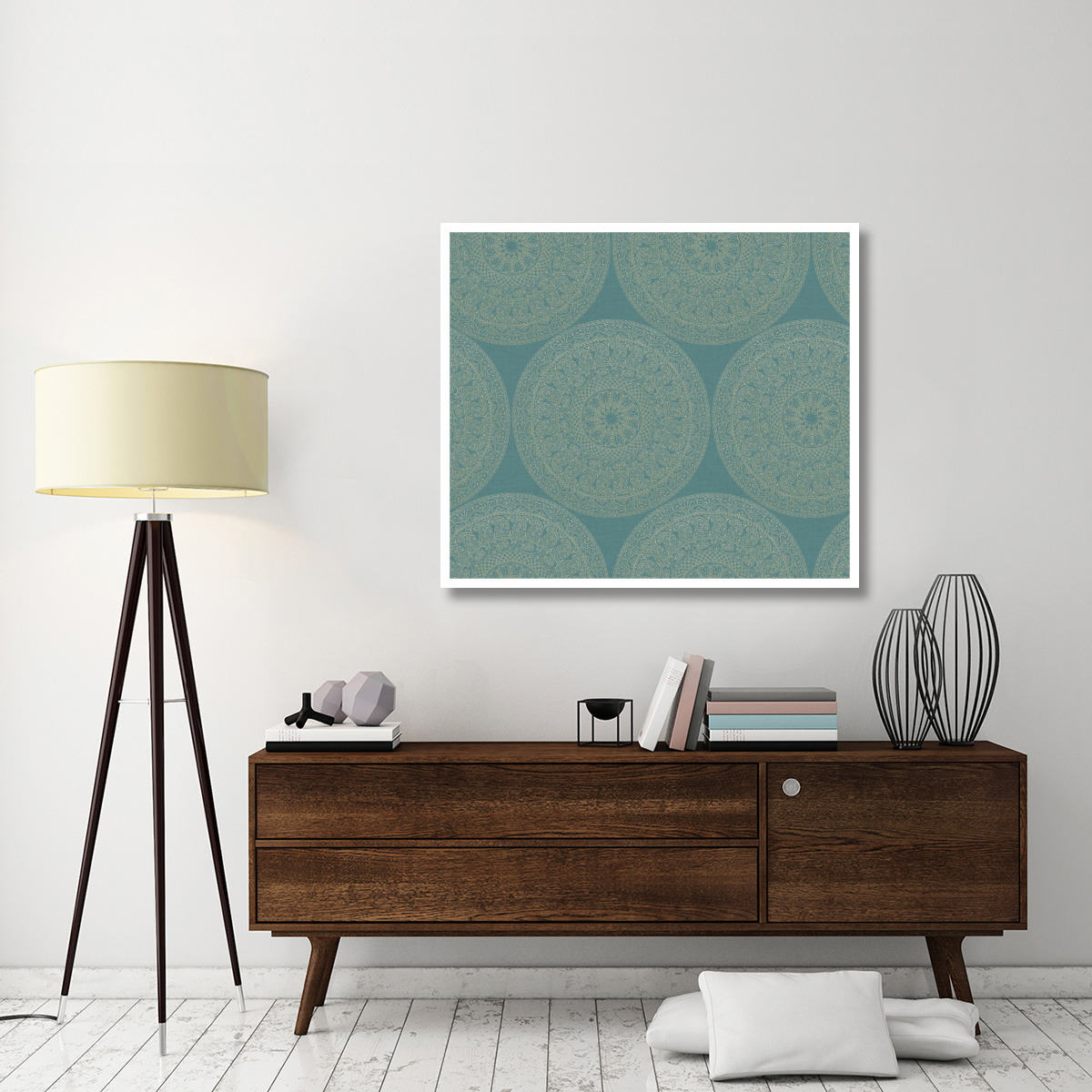 Mandala Road Pattern II -Paper Art-46&quotx40.28"