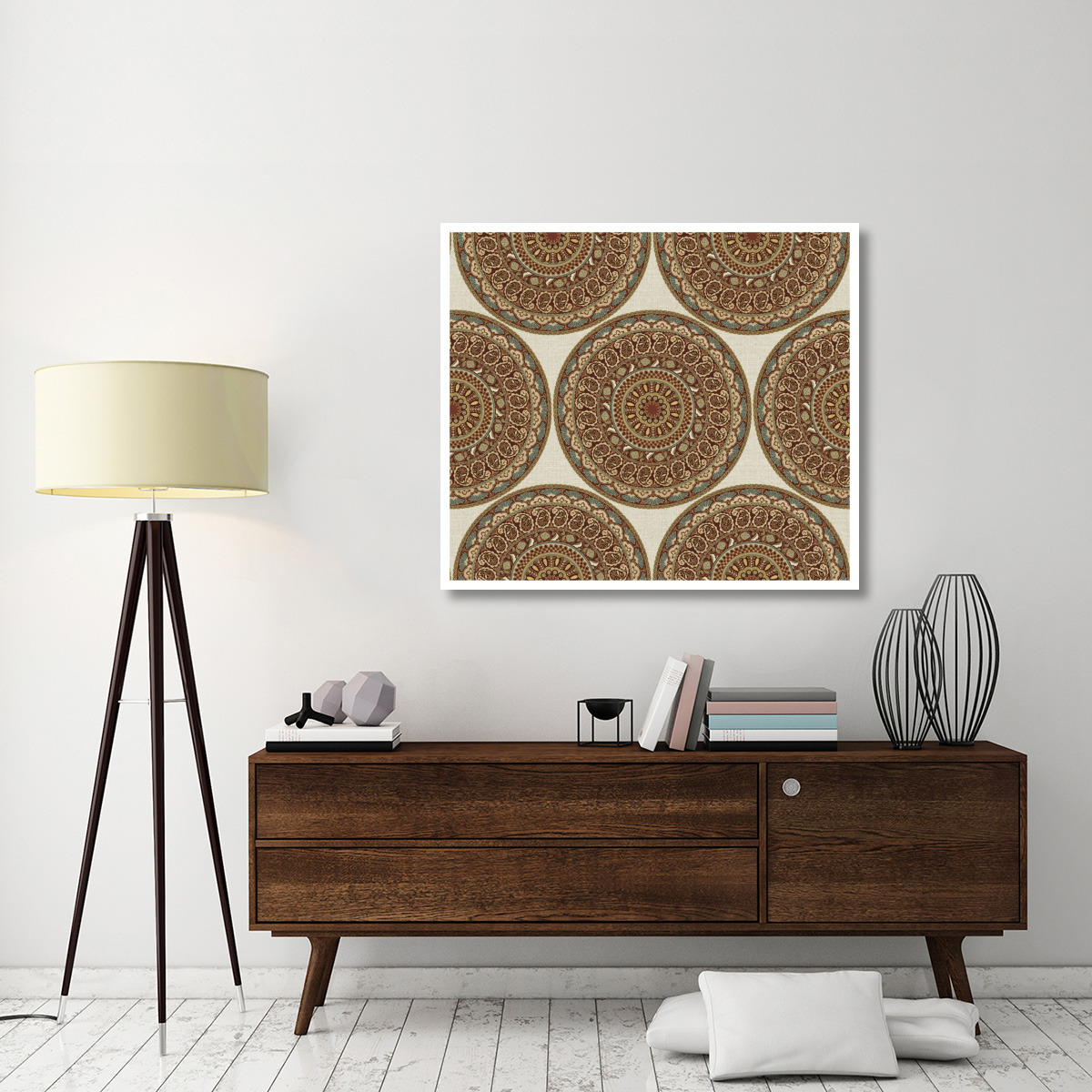 Mandala Road Pattern I -Paper Art-46&quotx40.28"