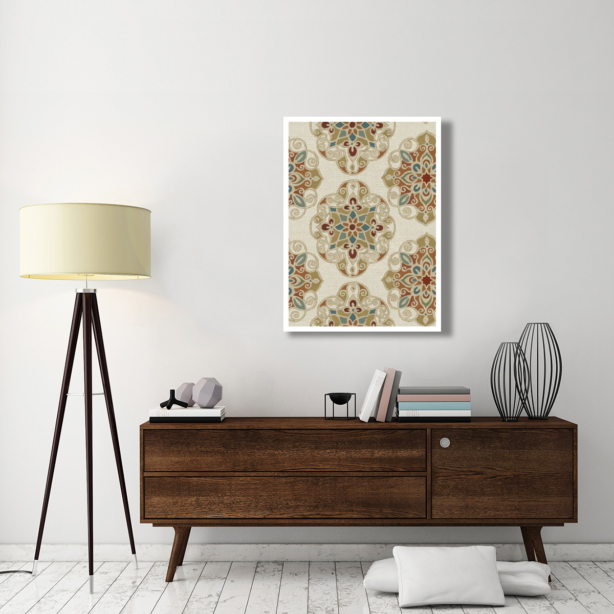 Kolam Pattern I -Paper Art-32&quotx42"