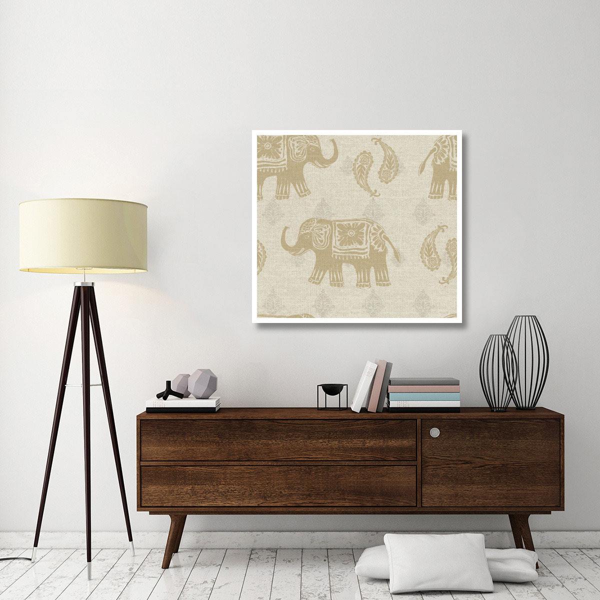 Elephant Caravan Patterns I -Paper Art-42&quotx38.8"