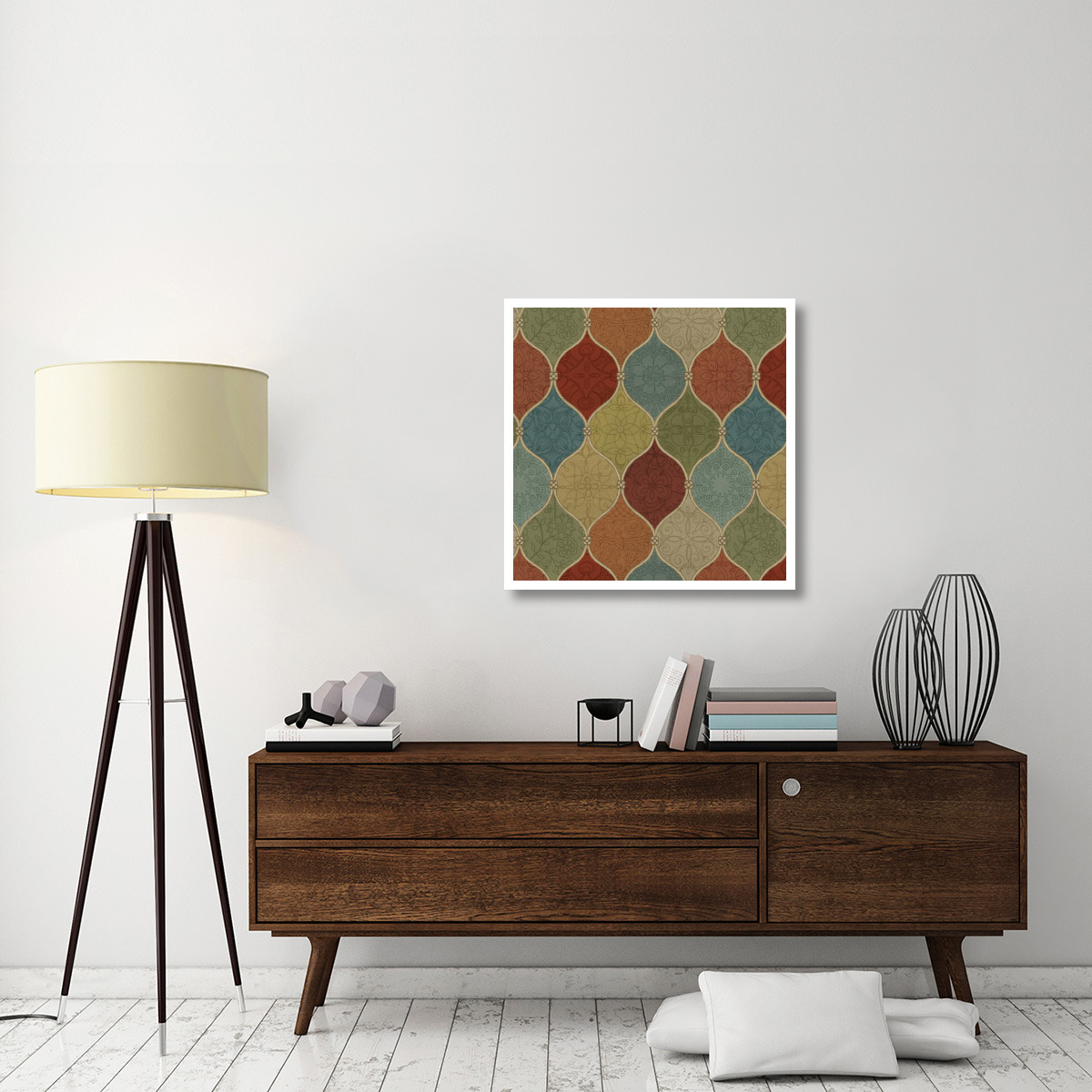 Spice Mosaic Pattern -Paper Art-32&quotx32"