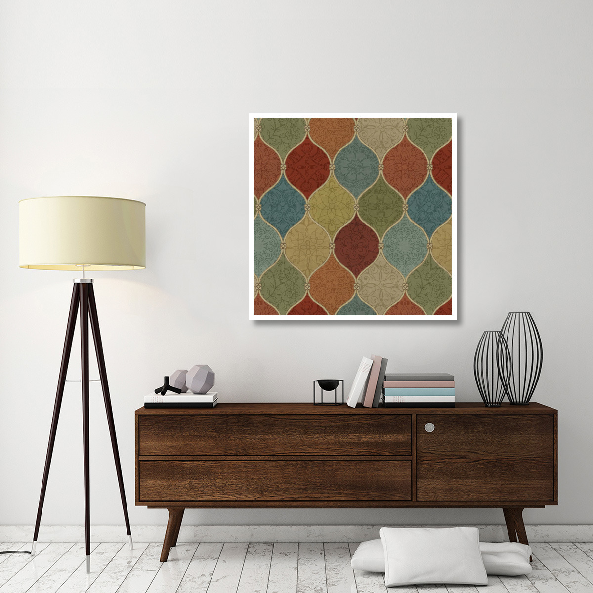 Spice Mosaic Pattern -Paper Art-42&quotx42"