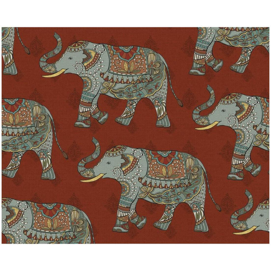 Elephant Caravan Pattern M -Paper Art-22&quotx18"