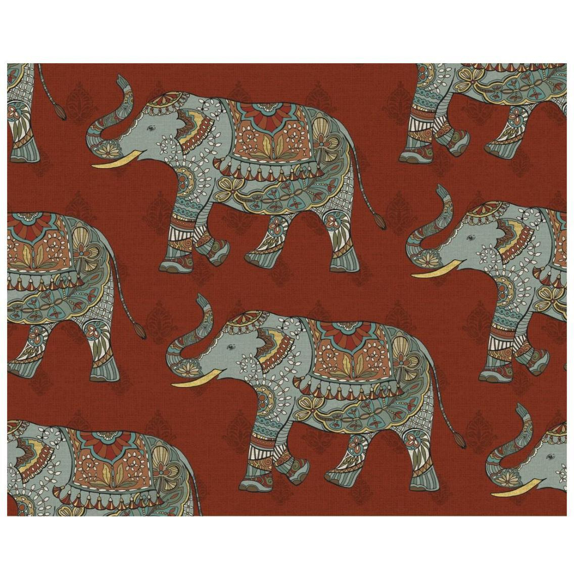 Elephant Caravan Pattern M -Paper Art-26&quotx22"