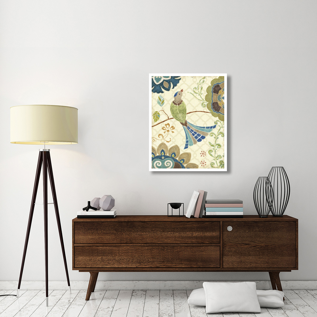 Eastern Tales Bird IV -Paper Art-30&quotx37"