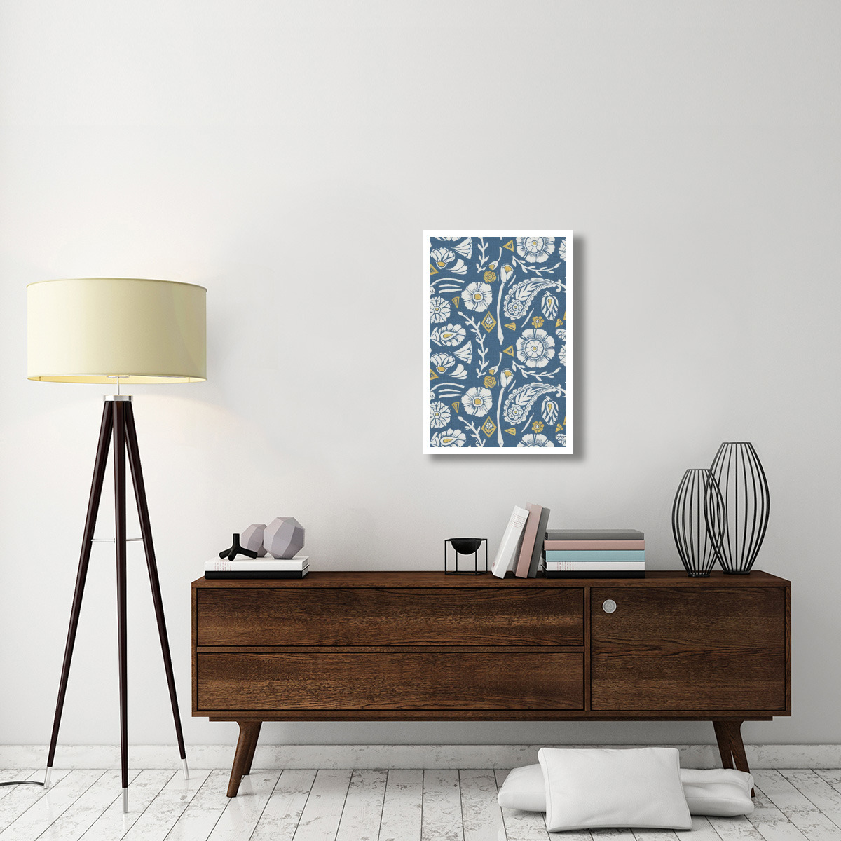 Nordic Woodcut Pattern X -Paper Art-22&quotx32"