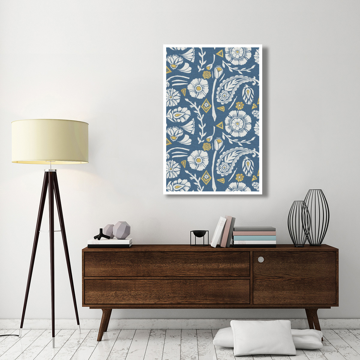 Nordic Woodcut Pattern X -Paper Art-34&quotx50"