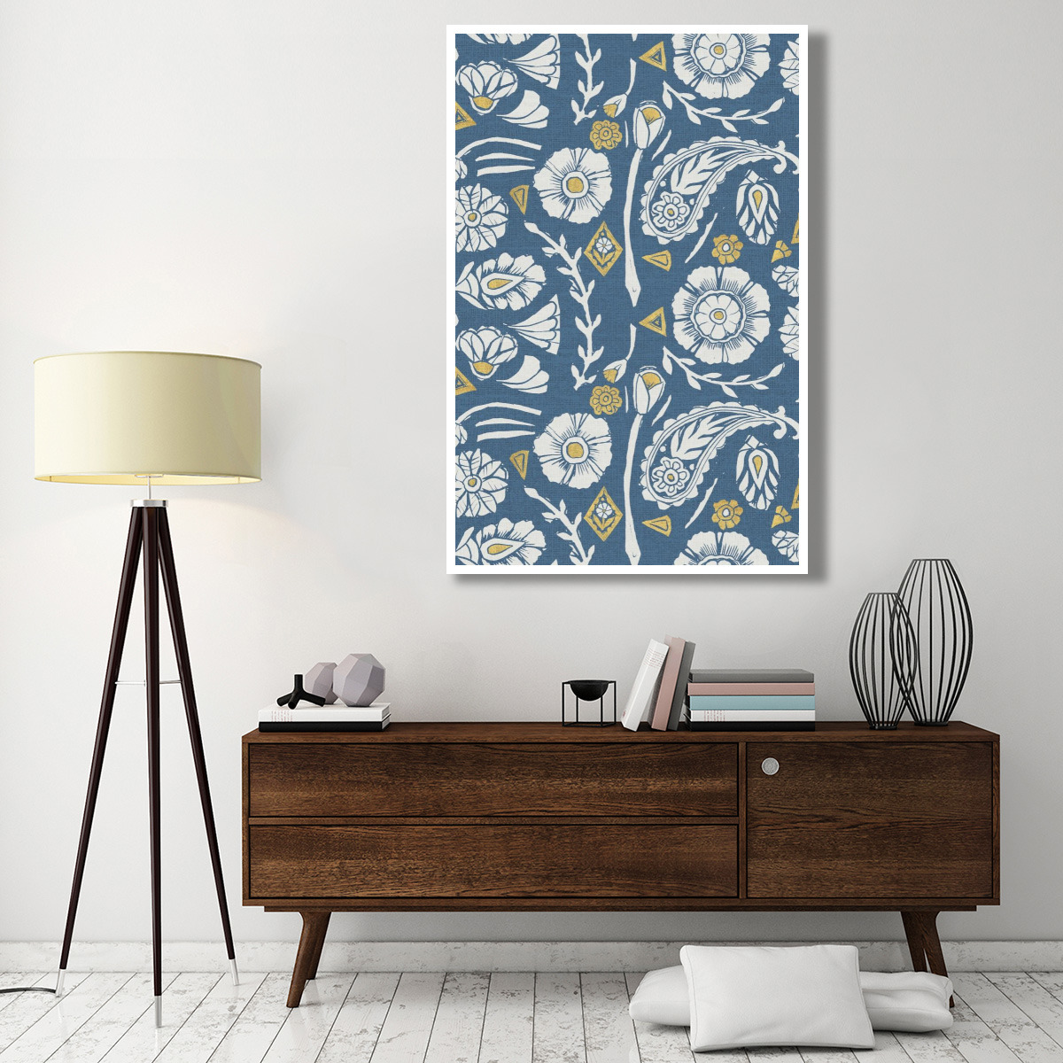 Nordic Woodcut Pattern X -Paper Art-42&quotx62"
